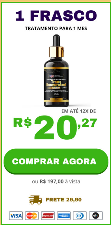 Trans Resveratrol Gota Preço
